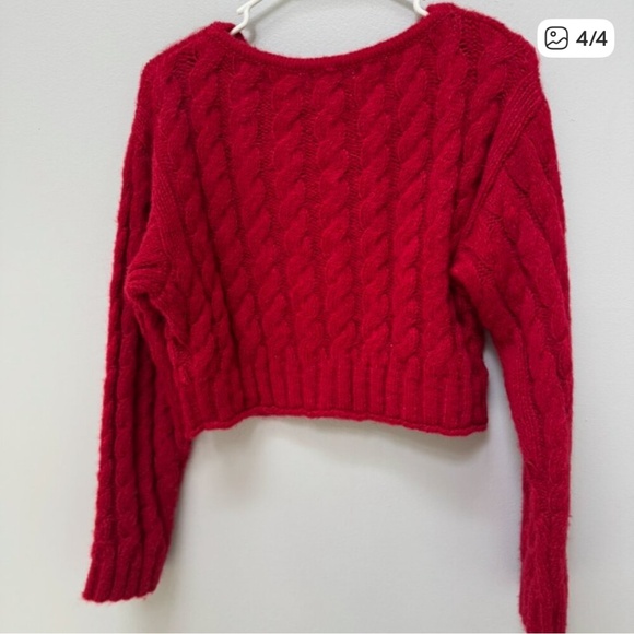 Gap x Cult Gaia Cropped Cable-Knit Cardigan in XS - Picture 5 of 5